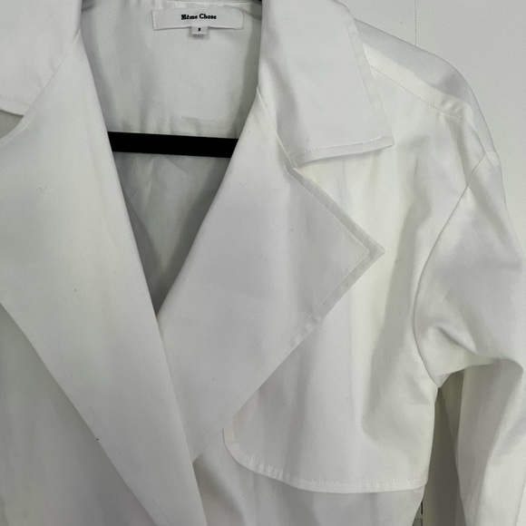 Même Chose white double breasted tie top - Picture 3 of 4